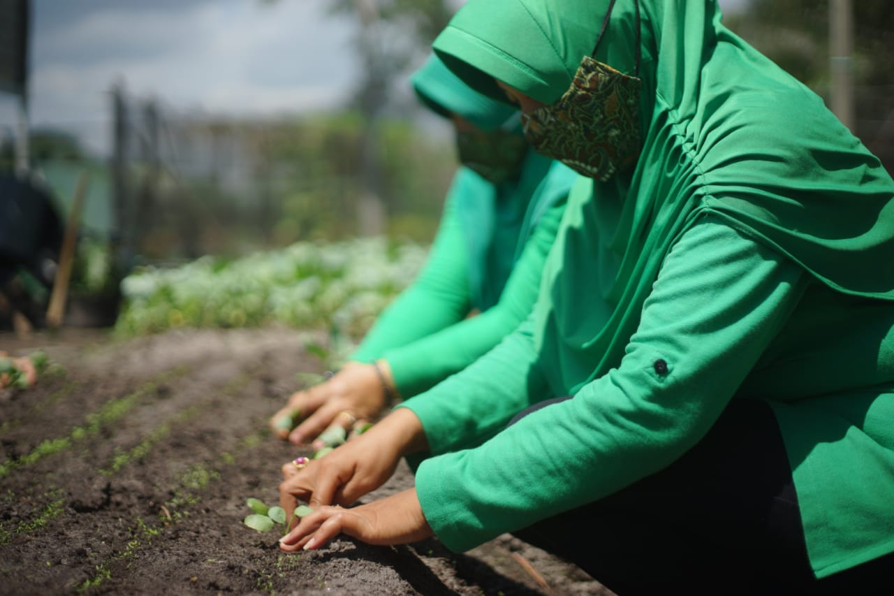 Inisiatif Persit KCK Cabang X Rindam PD XII/Tpr di Masa Pandemi