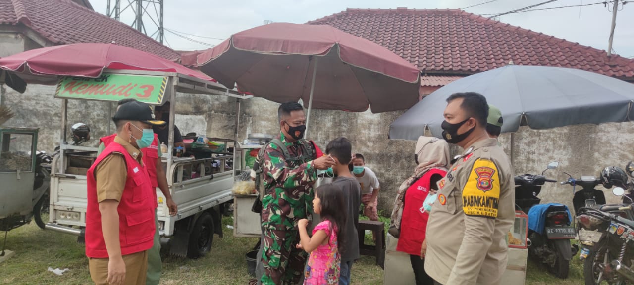 Serka Sugeng bersama Gugus Tugas lakukan kegiatan PPKM