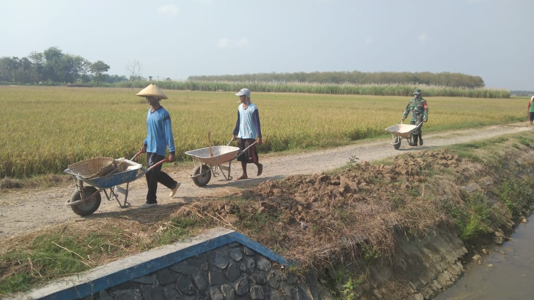 Angkong Berdatangan Siap Angkut Material Program Pra TMMD