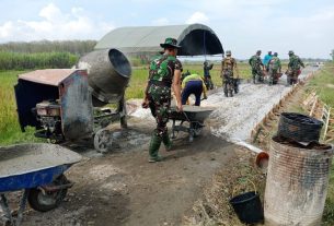 Apapun Medanya Gerobak Dorong Tetap Tangguh Di TMMD