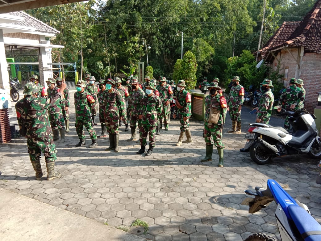 Apel Pagi Anggota Kodim 0718/Pati Dalam Rangka Penyiapan Pembukaan TMMD 111