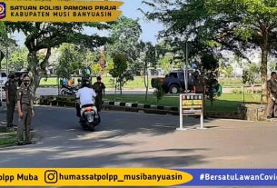 Cegah Penyebaran Covid-19 Satpol PP Muba Gencar Gelar Operasi Yustisi