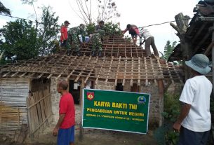 Gotong Royong Wujud Kemanggulan TNI Dan Masyarakat