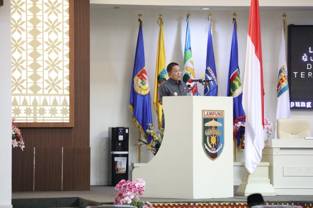 Guberunur Lampung Sampaikan Jawaban atas Pemandangan Fraksi-Fraksi DPRD Terhadap Raperda APBD 2020
