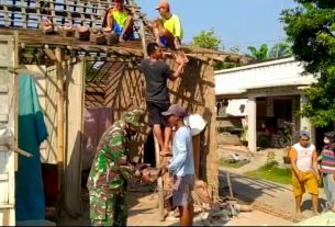 Hidupkan Kembali Tradisi Gotong-Royong Di Program TMMD Reg. 111 Kodim Pati