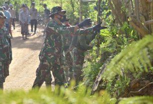 Inilah Semangat Anggota Satgas TMMD Kodim 1407/Bone