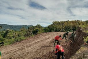 Jalan Penghubung Antar Desa Sudah Mulai Terlihat Berkat Tmmd Ke-111 Kodim Bone