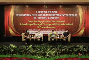 Kantor Wilayah Kemenkumham Lampung Gelar Sosialisasi Pencegahan Pelanggaran Kekayaan Intelektual