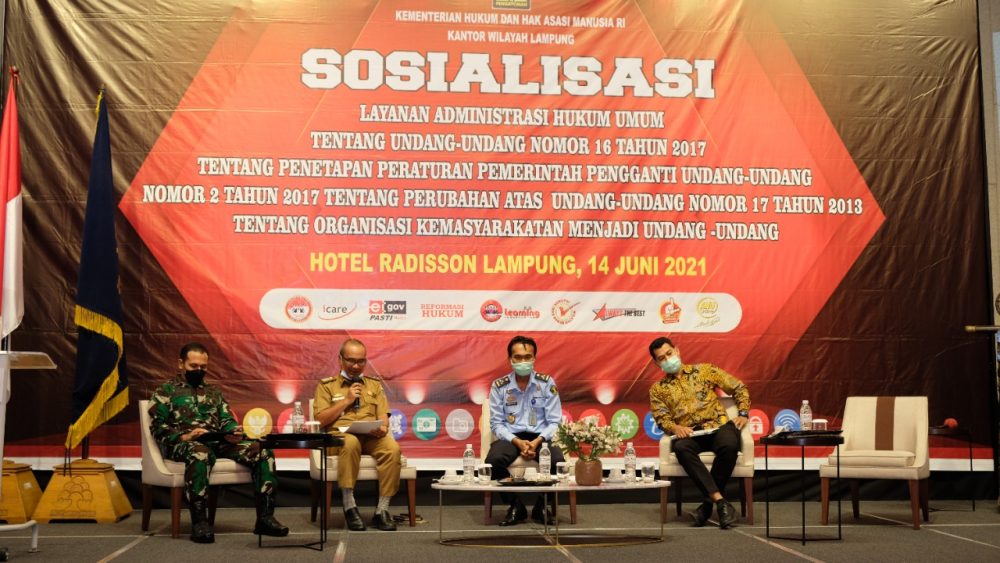 Kantor Wilayah Kemenkumham Lampung Menggelar Sosialisasi Layanan Admintrasi Hukum Umum
