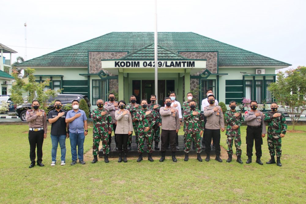 Kapolres Lamtim Kunjungi Kodim 0429/Lamtim Guna Jalin Sinergitas TNI-Polri
