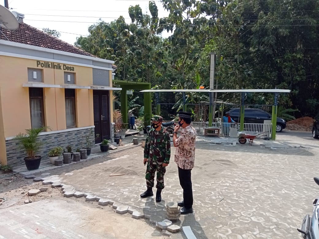 Kasdim 0718/Pati Meninjau Lokasi TMMD Reguler Ke-111 Di Desa Tamansari