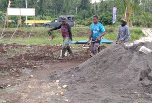 Kecepatan Pembangunan di Lokasi TMMD Berkat Kerjasama Satgas dan Warga