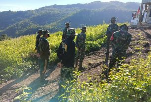 Kegiatan Rutin Apel Pagi Sebelum Berangkat Kerja di Lokasi TMMD Ke 111 Kodim 1407/Bone