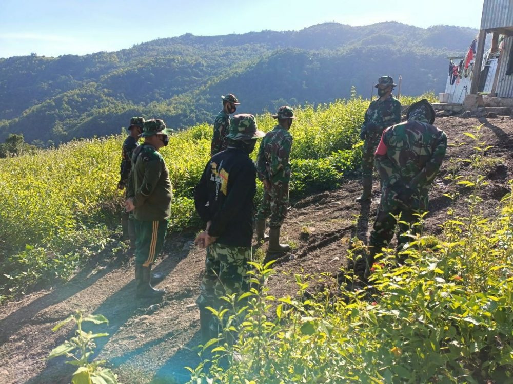 Kegiatan Rutin Apel Pagi Sebelum Berangkat Kerja di Lokasi TMMD Ke 111 Kodim 1407/Bone