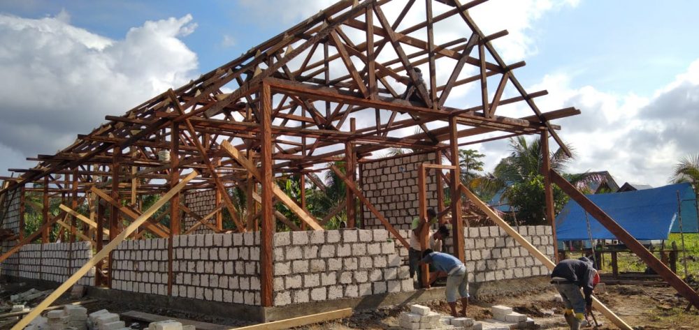 Kerjasama Sukseskan Pembangunan TMMD Kampung Dorba
