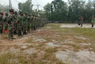 Komandan Kodim 0718 Pati Berikan Pengarahan Anggota Satgas TMMD