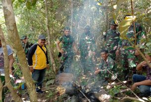 Kompak Satgas TMMD Bone Bersama Warga
