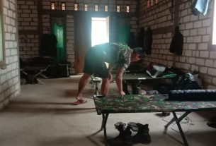 Kondisi Tempat Menginap Satgas TMMD Kodim Pati
