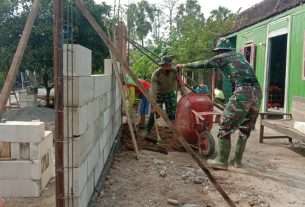 Satgas TMMD Lansir Tanah Urug di RTLH