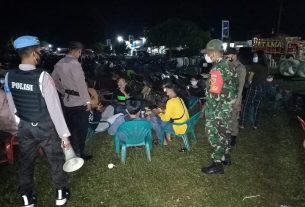 Lapangan Bandar Sribhawono Kembali Jadi Sasaran Operasi Pendisiplinan Prokes