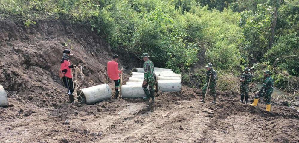 Material Tepat Waktu, Mendorong Sasaran TMMD ke 111 Kodim Bone Tepat Sasaran