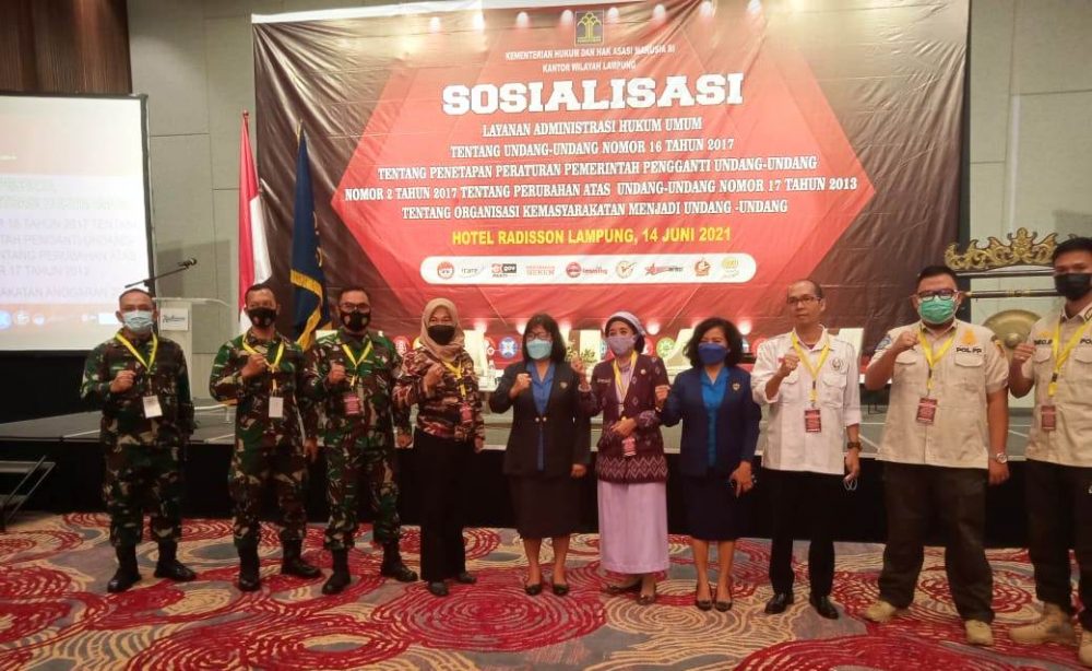 Mayor Inf Andri Kusuma Hadiri Sosialisasi Layanan Administrasi Hukum Umum
