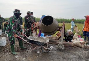 Meskipun Dengan Alat Yang Sederhana Tapi di Tangan Satgas TMMD Hasilnya Luar biasa