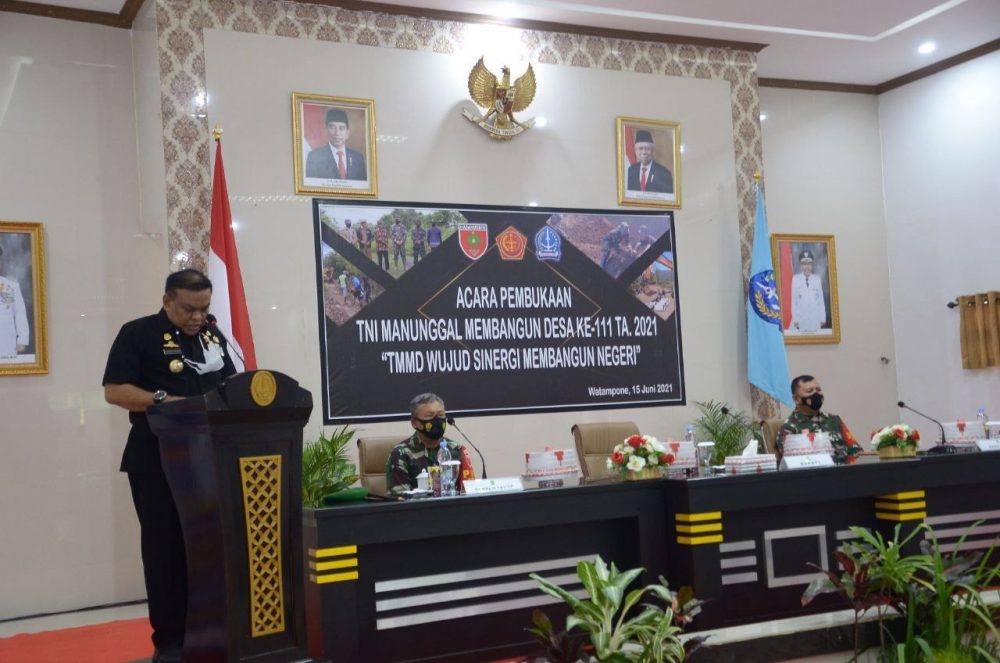 Pembukaan TMMD Ke 111 TA. 2021 Merupakan Wujud Sinergi Membangun Negeri