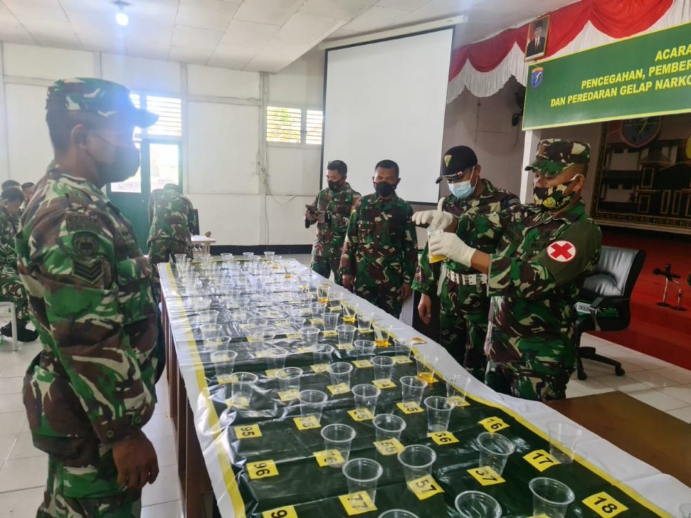 Pemeriksaan Sampel Urine, Pastikan Prajurit Bebas Narkoba