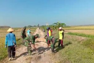 Penimbunan Sasaran Pokok TMMD Reguler 111 Kodim Pati Terus Dikebut