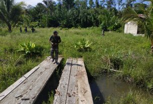 Perjuangan Membelah Lokasi TMMD ke-111 Kodim 1712/Sarmi