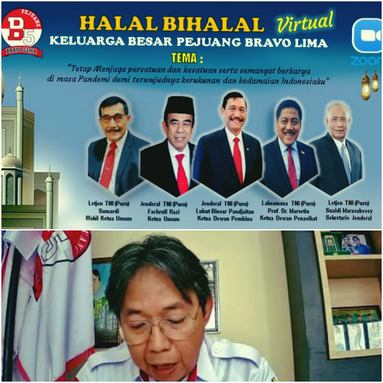 Perkuat Silaturahmi, Pejuang Bravo Lima Gelar Halal Bihalal Virtual