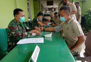 Personel Rindam XII/Tpr Jalani Pemeriksaan Kesehatan