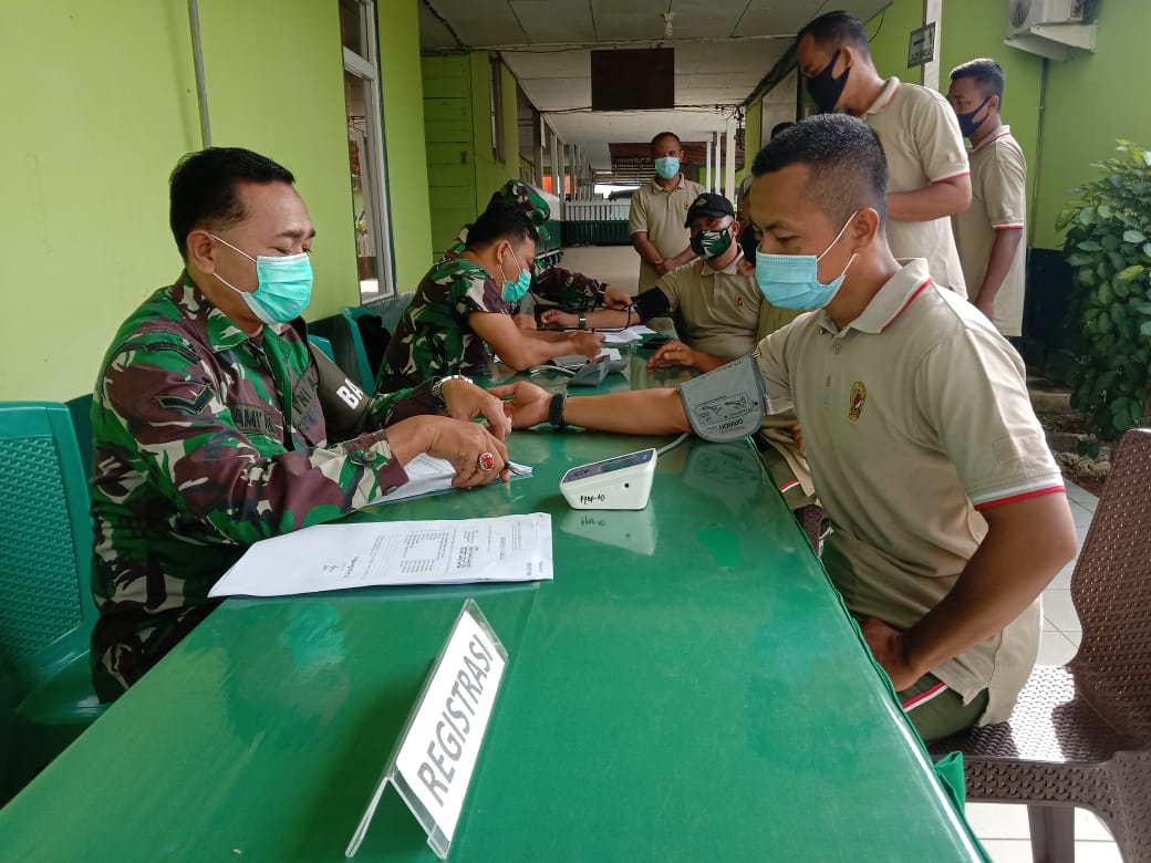 Personel Rindam XII/Tpr Jalani Pemeriksaan Kesehatan