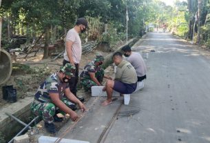 Polisi Juga Ikut bantu Rehab RTLH di Lokasi TMMD