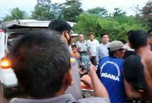 Polsek Limau Bersama Tim Gabungan dan Masyarakat Evakuasi Dua Korban Tenggelam di Pantai Badak