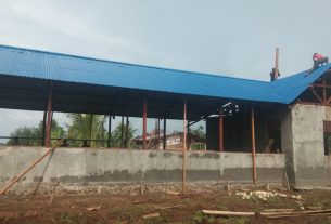 Proses Pengerjaan Balai Kampung TMMD Dilanjutkan dengan Semangat Tinggi