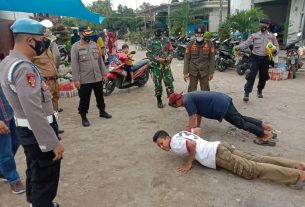 Puluhan Warga Terjaring Operasi Yustisi prokes Forkopimcam Labuhan Maringgai