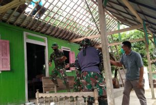 Rumah Mudadi Di Dukuh Pandahan Dibongkar Anggota Satgas TMMD