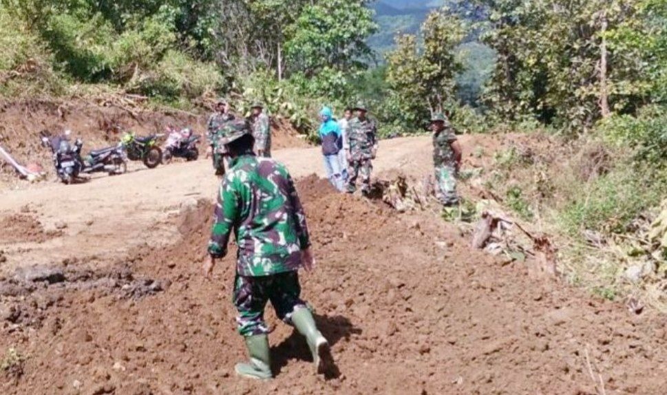Satgas Pra-TMMD Kodim 1407/Bone Kebut Pengerjaan Sasaran Fisik