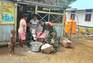 Satgas TMMD Kodim Sarmi Atasi Kesulitan dan Bantu Seluruh Aktivitas Warga