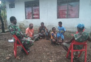 Satgas TMMD Manfaatkan Waktu Istirahat dengan Isi Tenaga