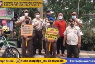 Satpol PP Muba Giat Lakukan Penegakan Perda No 16 Tahun 2020