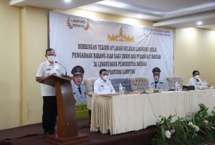 Sekdaprov Lampung Buka Bimtek Aplikasi BELA