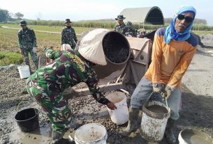 Semangat Pak Sutarno Terbentuk Dengan Adanya TMMD