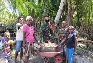 Semangat Warga Kampung Dorba Sukseskan program TMMD