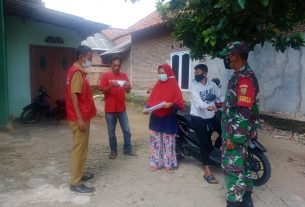 Serka Amin Kudsi Bersama Tim Gugus Tugas Berikan Himbaun di Rajabasa Raya