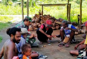 Serka Aritonang Giat Komsos, Sapa Warga Kampung Dorba