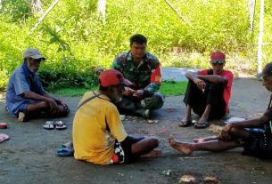 Serka Aritonang Giat Komsos di Wilayah Binaan