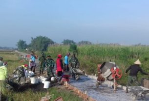 Setiap Hari Satgas TMMD Targetkan Pekerjaan Guna Pencapaian Tepat Waktu